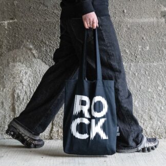 Mulepose med ikonisk ROCK-logo