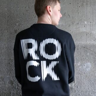 Sweatshirt med ikonisk ROCK-logo